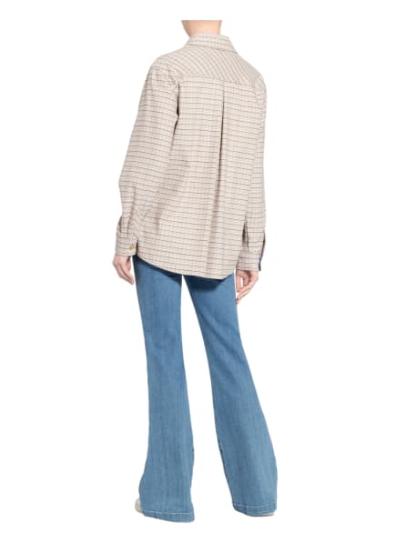 Mos Mosh Overshirt Mit Glitzergarn beige Mos Mosh Overshirt Mit Glitzergarn beige