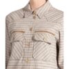 Mos Mosh Overshirt Mit Glitzergarn beige