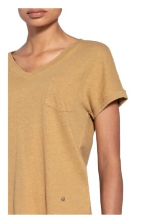 Mos Mosh T-Shirt Maya Mit Leinen braun