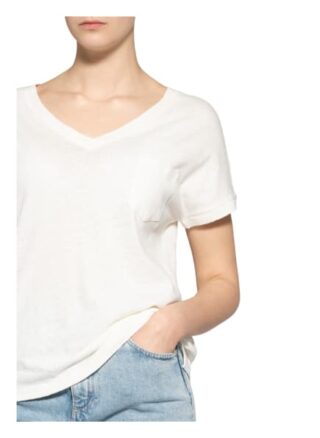 Mos Mosh T-Shirt Maya Mit Leinen weiss