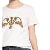 Mos Mosh T-Shirt Royal Mit Schmuckperlenbesatz weiss