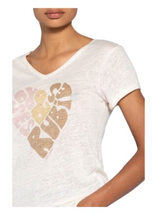 Mos Mosh T-Shirt Rubies Aus Leinen weiss