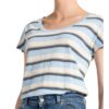 Mos Mosh T-Shirt Scarlett Mit Leinen blau