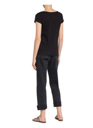 Mos Mosh T-Shirt Troy Mit Leinen schwarz