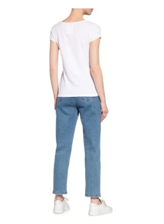 Mos Mosh T-Shirt Troy Mit Leinen weiss