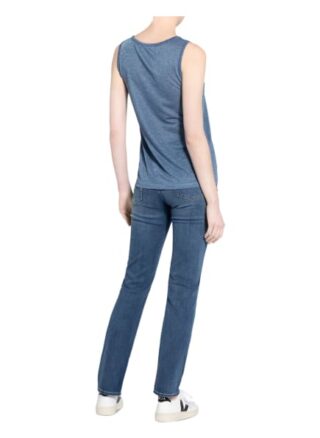 Mos Mosh Top Casio Mit Glitzergarn blau