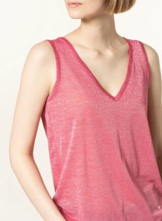 Mos Mosh Top Casio Mit Glitzergarn pink