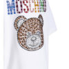 Moschino T-Shirt Mit Schmucksteinbesatz weiss