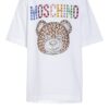 Moschino T-Shirt Mit Schmucksteinbesatz weiss