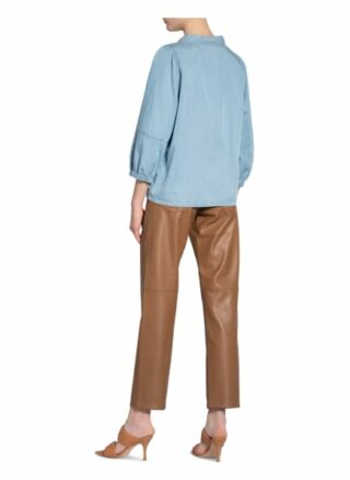 Moss Copenhagen Bluse Jaina Mit 3/4-Arm blau