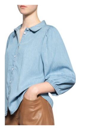 Moss Copenhagen Bluse Jaina Mit 3/4-Arm blau
