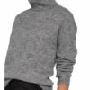 Moss Copenhagen Rollkragenpullover grau