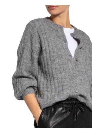 Moss Copenhagen Strickjacke Deanna Mit Alpaka grau