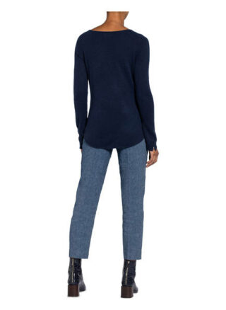 Mrs & HUGS Cashmere-Pullover Damen, Blau