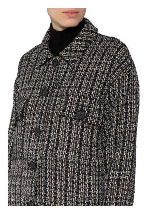 Mrs & Hugs Overshirt Mit Glitzergarn schwarz