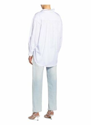 Mrs & Hugs Oversized-Hemdbluse weiss