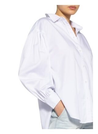 Mrs & Hugs Oversized-Hemdbluse weiss