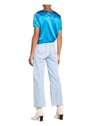 Mrs & Hugs Seidenshirt blau