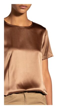 Mrs & Hugs Seidenshirt braun