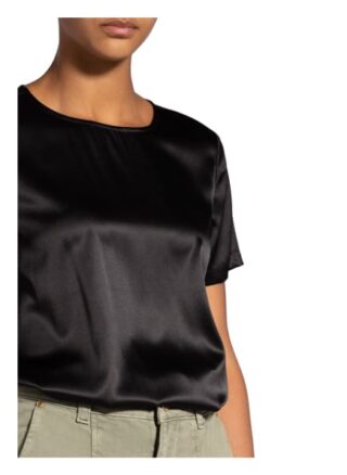 Mrs & Hugs Seidenshirt schwarz
