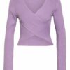 Na-Kd Cropped-Pullover violett