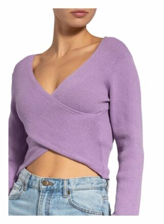 Na-Kd Cropped-Pullover violett