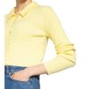 Na-Kd Cropped-Strickjacke gelb