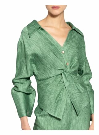 Nanushka Blusenshirt Idris gruen