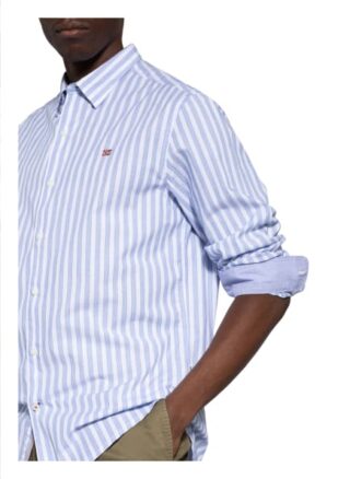 Napapijri Ging Casual-Hemd Herren, Blau