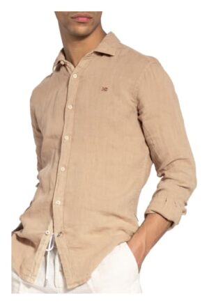 Napapijri Gervas 3 Leinenhemd Herren, Beige