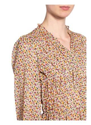 Neo Noir Bluse Ora Mit Rüschenbesatz orange