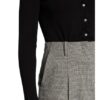 Neo Noir Strickjacke Mit Rüschenbesatz schwarz