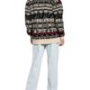 Nervure Oversized-Strickjacke schwarz