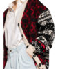 Nervure Oversized-Strickjacke schwarz