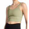 Nike Cropped-Top Yoga Luxe gruen