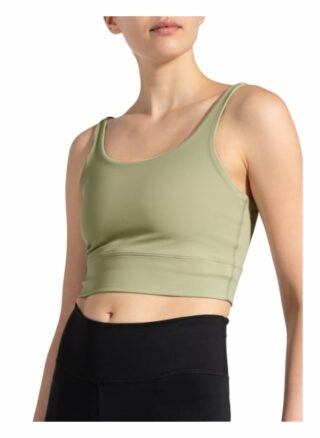 Nike Cropped-Top Yoga Luxe gruen