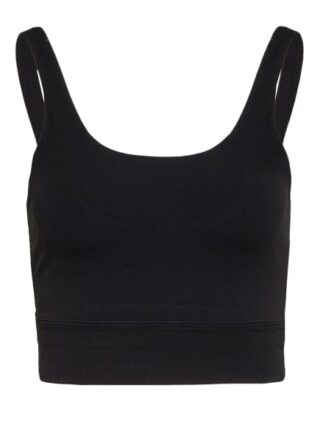 Nike Cropped-Top Yoga Luxe schwarz