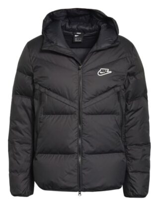 Nike Daunenjacke Windrunner schwarz