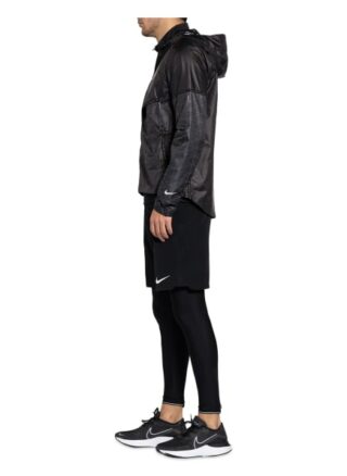 Nike Laufjacke Shield Flash Run Division schwarz