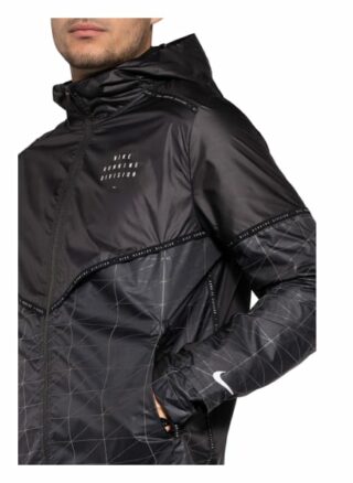 Nike Laufjacke Shield Flash Run Division schwarz