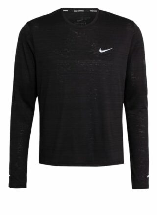 Nike Dri-Fit Miler Longsleeve Herren, Schwarz