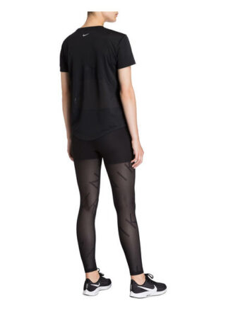 Nike Miler Laufshirt Damen, Schwarz