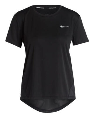 Nike Miler Laufshirt Damen, Schwarz