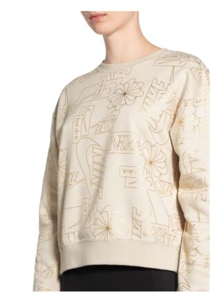 Nike Oversized-Sweatshirt Icon Clash beige