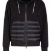No.1 Como Sweatjacke Im Materialmix schwarz