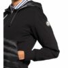 No.1 Como Sweatjacke Im Materialmix schwarz