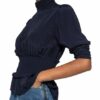Norr Blusenshirt Easton blau