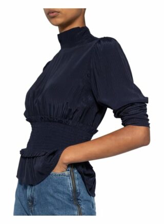 Norr Blusenshirt Easton blau