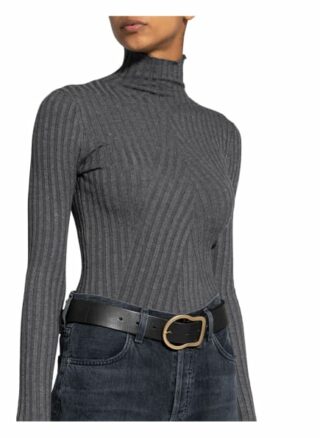Norr Rollkragenpullover grau