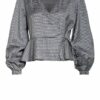 Norr Wickelbluse Tanja schwarz